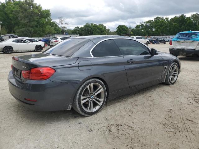 WBA3V7C5XEJ873073 - 2014 BMW 428 I SULEV GRAY photo 3