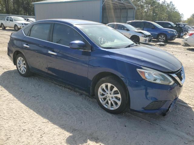 3N1AB7APXKY399627 - 2019 NISSAN SENTRA S BLUE photo 4