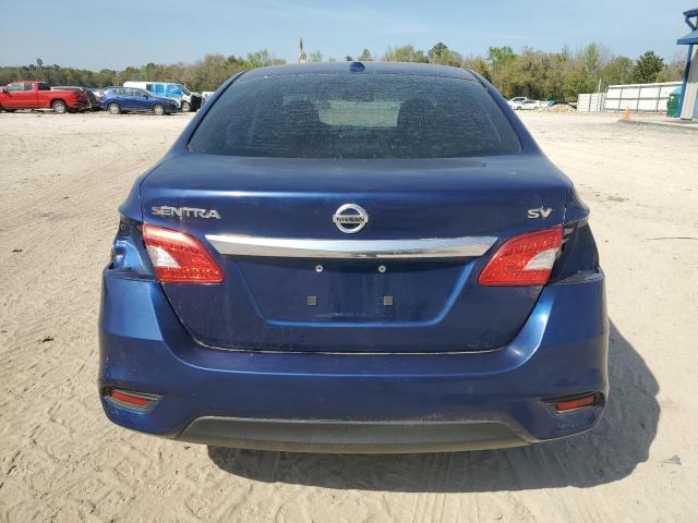 3N1AB7APXKY399627 - 2019 NISSAN SENTRA S BLUE photo 6