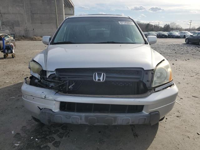 2HKYF185X4H549270 - 2004 HONDA PILOT EXL SILVER photo 5