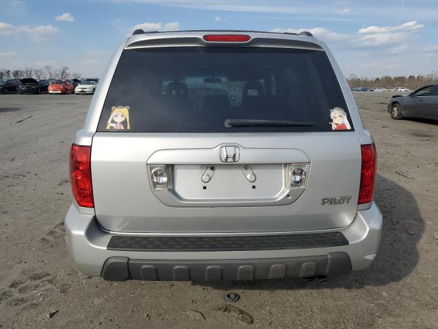 2HKYF185X4H549270 - 2004 HONDA PILOT EXL SILVER photo 6