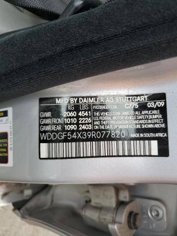 WDDGF54X39R077820 - 2009 MERCEDES-BENZ C 300 SILVER photo 13