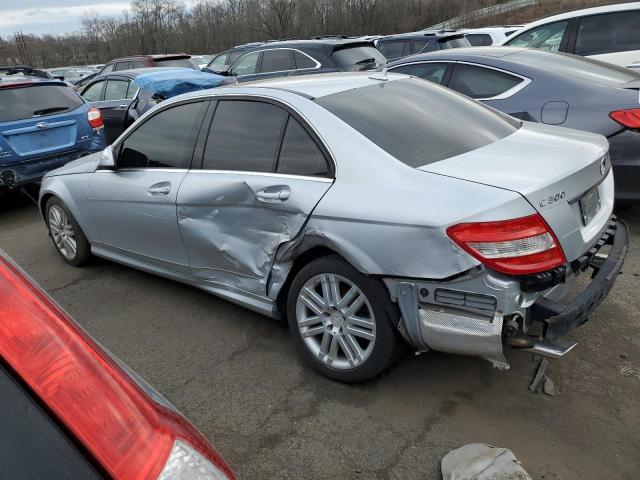 WDDGF54X39R077820 - 2009 MERCEDES-BENZ C 300 SILVER photo 2