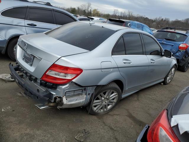 WDDGF54X39R077820 - 2009 MERCEDES-BENZ C 300 SILVER photo 3