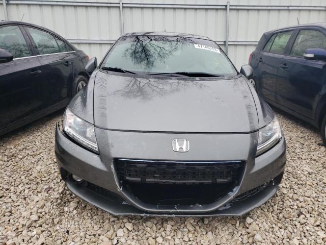 JHMZF1D65ES002962 - 2014 HONDA CR-Z EX GRAY photo 5