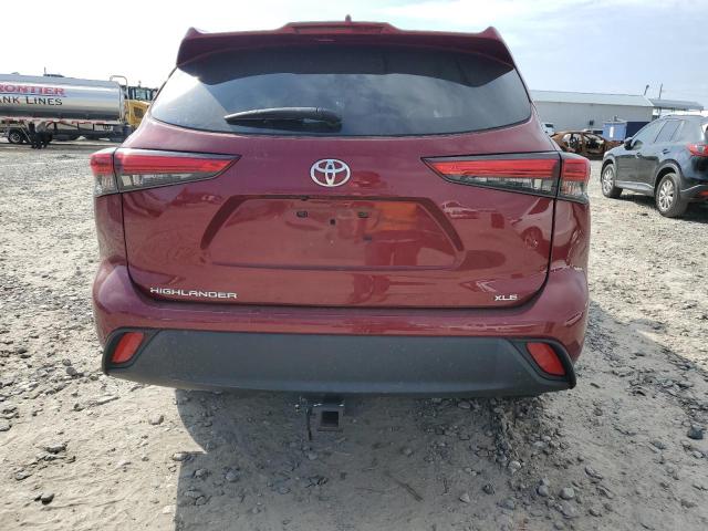 5TDGZRAH6NS553429 - 2022 TOYOTA HIGHLANDER XLE 红色 照片 6