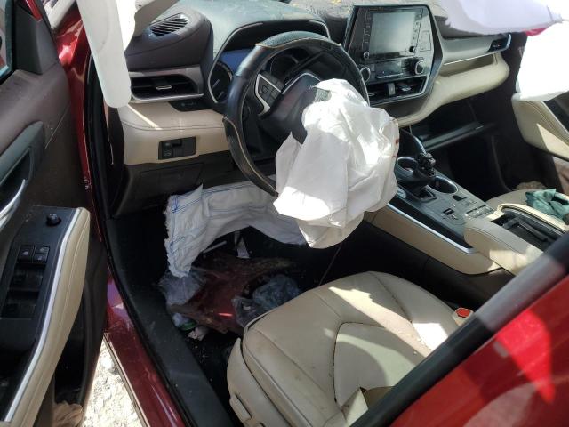 5TDGZRAH6NS553429 - 2022 TOYOTA HIGHLANDER XLE 红色 照片 8