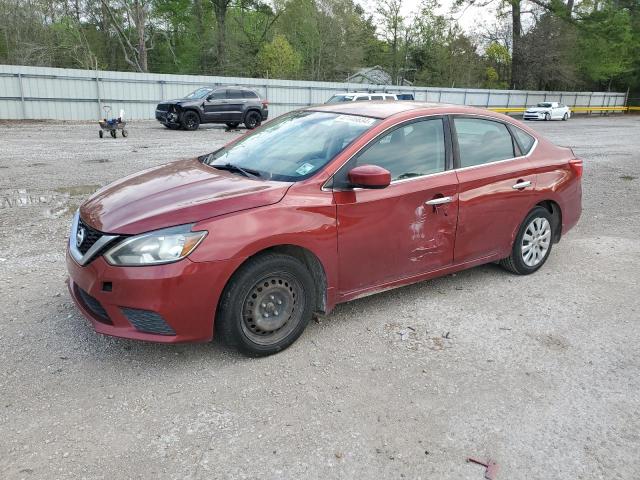 3N1AB7AP1GY335919 - 2016 NISSAN SENTRA S RED photo 1