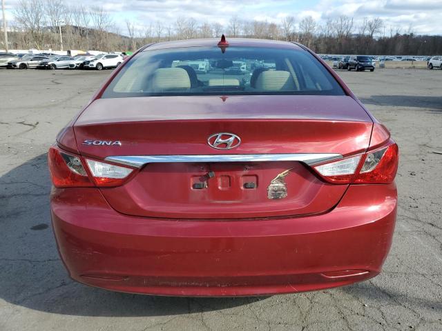 5NPEB4AC7BH118777 - 2011 HYUNDAI SONATA GLS RED photo 6