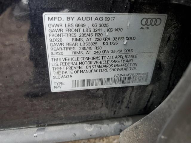 WA1VAAF75JD013845 - 2018 AUDI Q7 PRESTIGE 黑色 照片 13