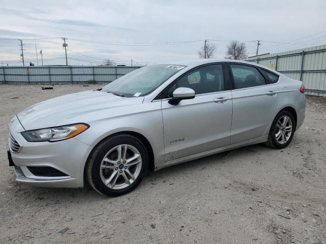 3FA6P0LU0JR172377 - 2018 FORD FUSION SE HYBRID SILVER photo 1