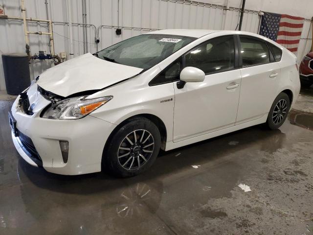 JTDKN3DUXF0407521 - 2015 TOYOTA PRIUS WHITE photo 1