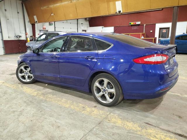 3FA6P0HD2GR149989 - 2016 FORD FUSION SE BLUE photo 2