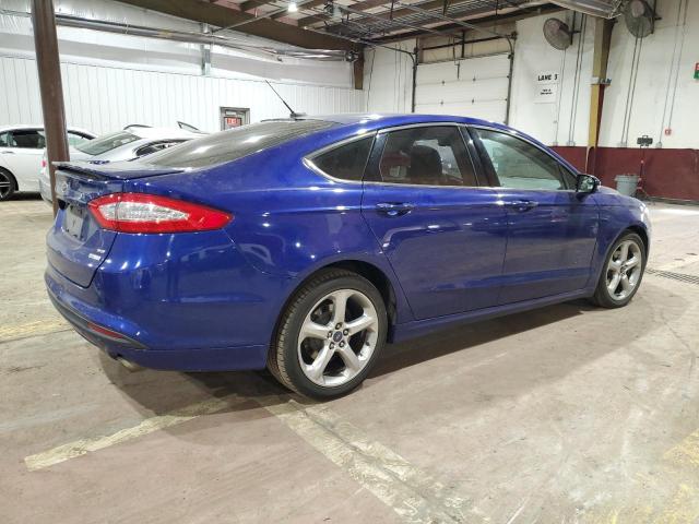 3FA6P0HD2GR149989 - 2016 FORD FUSION SE BLUE photo 3