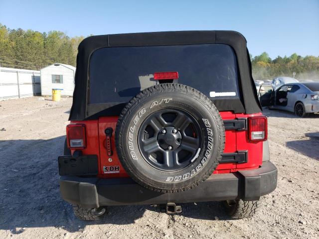 1C4BJWDG4GL335853 - 2016 JEEP WRANGLER U SPORT RED photo 6