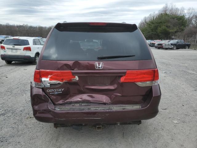 5FNRL3H43AB002142 - 2010 HONDA ODYSSEY EX BURGUNDY photo 6