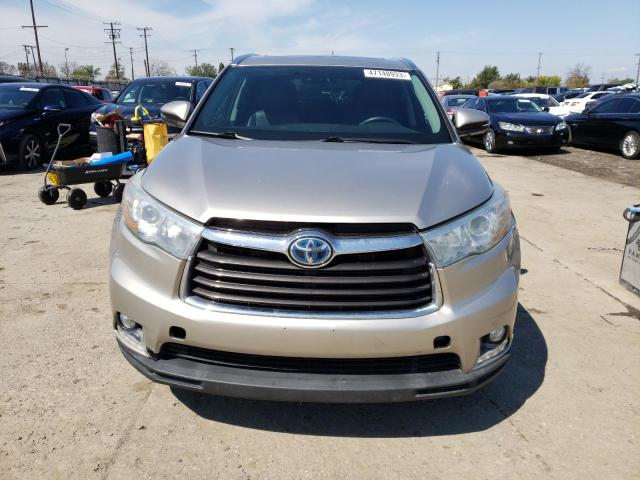 5TDDCRFH6GS016060 - 2016 TOYOTA HIGHLANDER HYBRID LIMITED CREAM photo 5