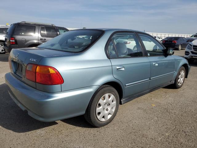 2HGEJ6616YH583947 - 2000 HONDA CIVIC BASE BLUE photo 3