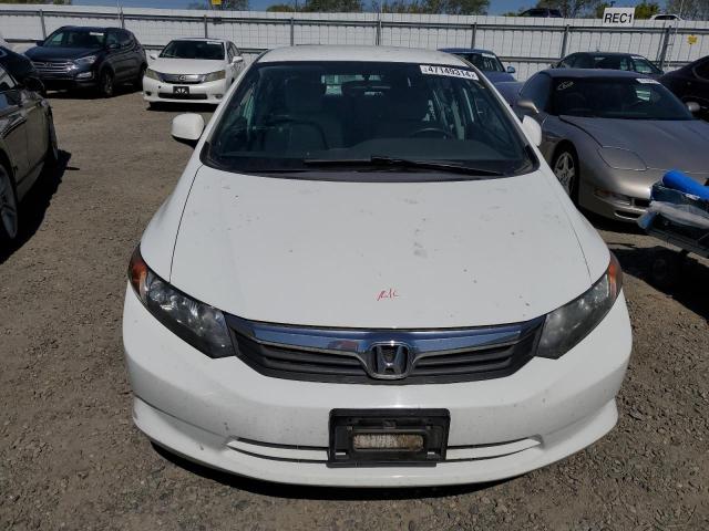 2HGFB2F51CH311229 - 2012 HONDA CIVIC LX WHITE photo 5