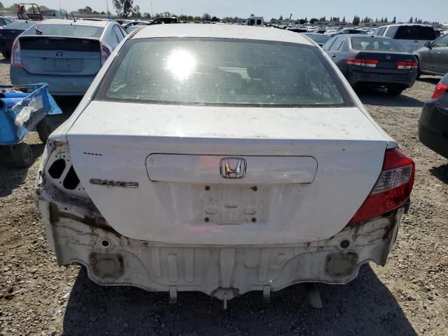 2HGFB2F51CH311229 - 2012 HONDA CIVIC LX WHITE photo 6