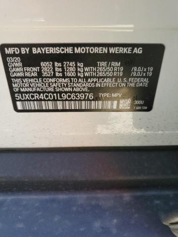 5UXCR4C01L9C63976 - 2020 BMW X5 SDRIVE 40I WHITE photo 12