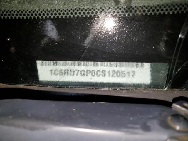 1C6RD7GP0CS120517 - 2012 DODGE RAM 1500 SLT Qara foto 12