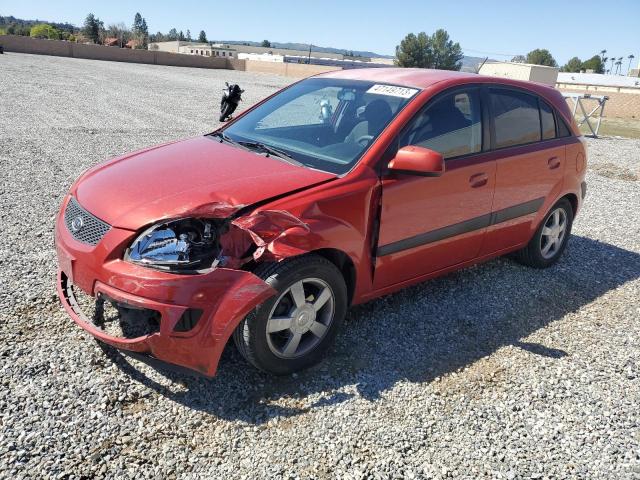 KNADE163266183074 - 2006 KIA RIO 5 RED photo 1