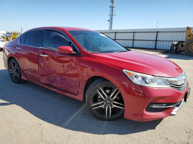 1HGCR2F5XHA067102 - 2017 HONDA ACCORD SPORT RED photo 4