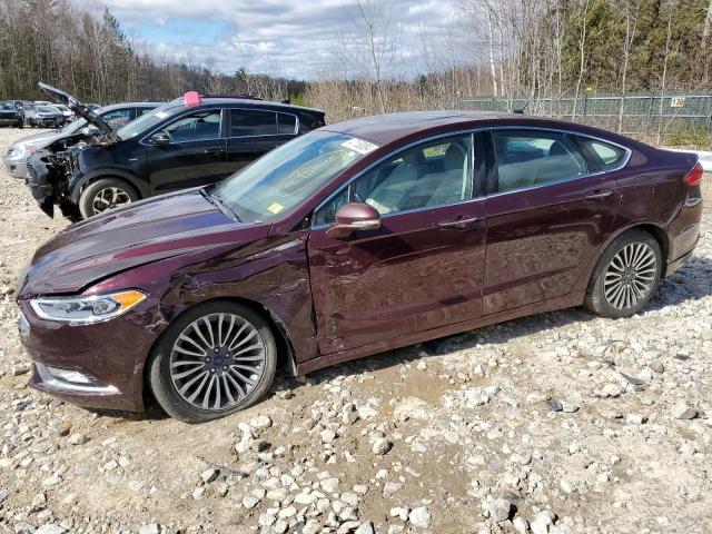 3FA6P0T9XHR165605 - 2017 FORD FUSION SE MAROON photo 1