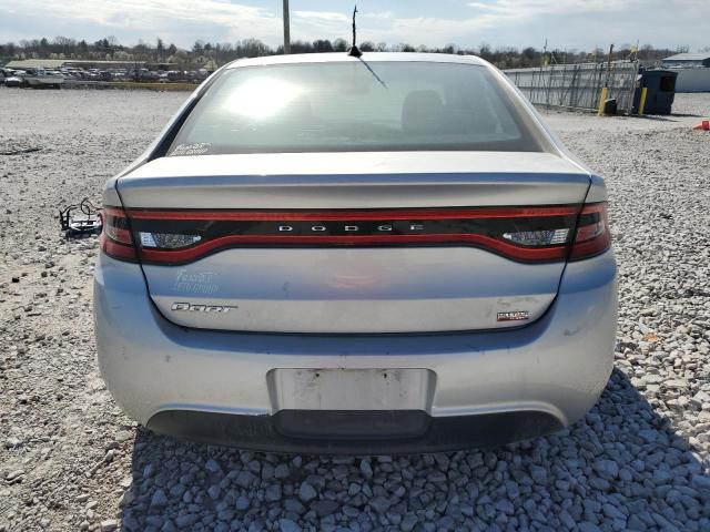 1C3CDFAH1DD100166 - 2013 DODGE DART SE SILVER photo 6