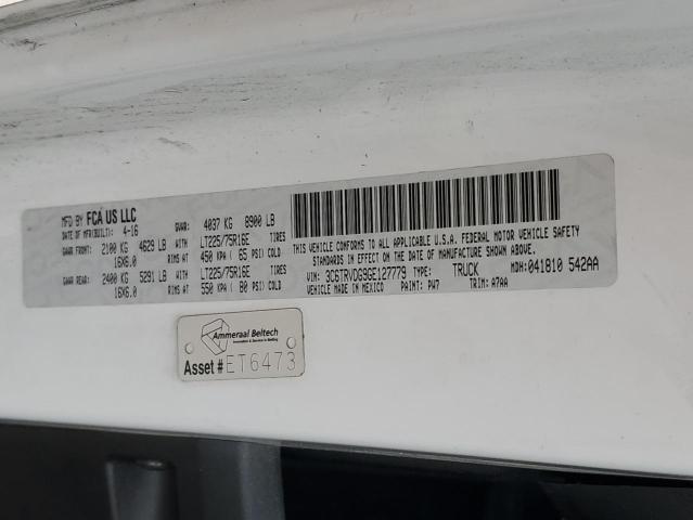 3C6TRVDG9GE127779 - 2016 RAM PROMASTER 2500 HIGH Ақ фото 13