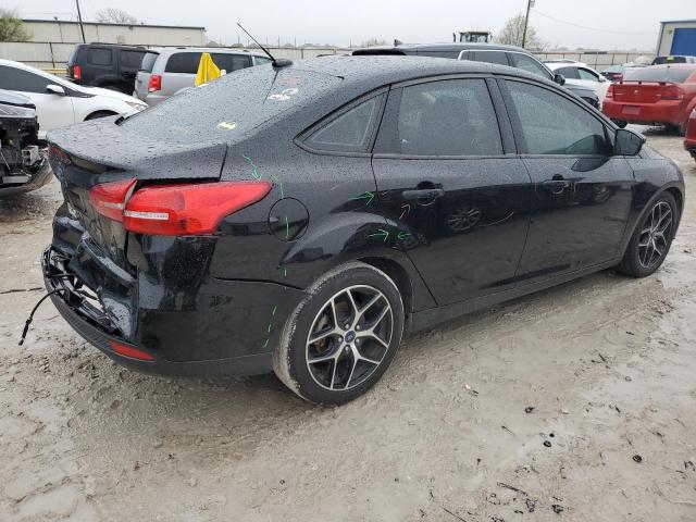 1FADP3H27HL229487 - 2017 FORD FOCUS SEL BLACK photo 3