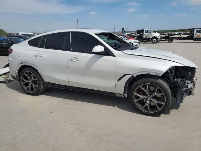 5UXCY8C02M9D83457 - 2021 BMW X6 M50I WHITE photo 4