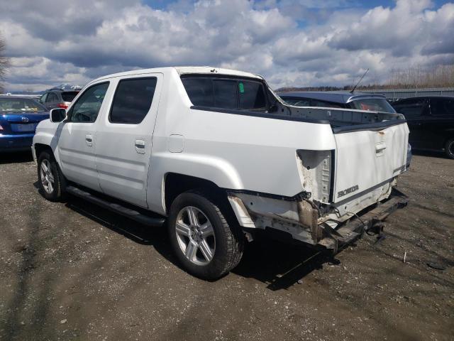 5FPYK1F58EB002553 - 2014 HONDA RIDGELINE RTL WHITE photo 2