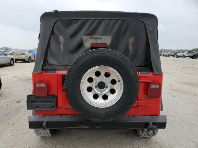 1J4FY29P6VP422104 - 1997 JEEP WRANGLER / SE RED photo 6