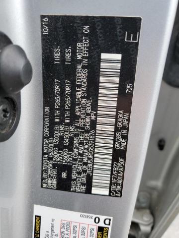 JTEBU5JR0G5391876 - 2016 TOYOTA 4RUNNER SR5/SR5 PREMIUM 银色 照片 13