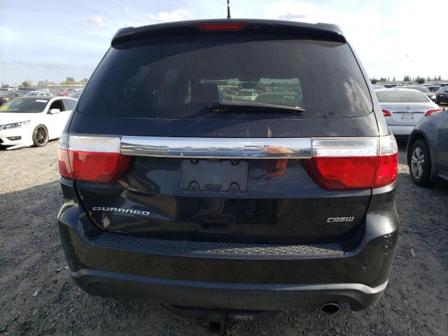 1C4RDHDG2CC257293 - 2012 DODGE DURANGO CREW BLACK photo 6