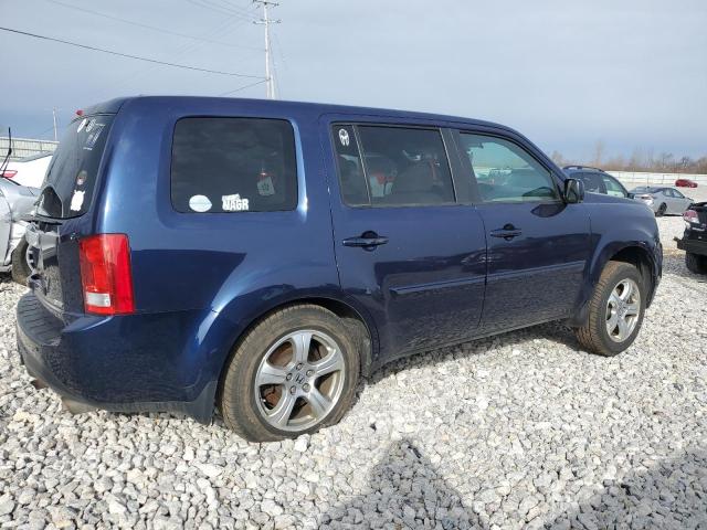 5FNYF4H56DB048117 - 2013 HONDA PILOT EXL BLUE photo 3