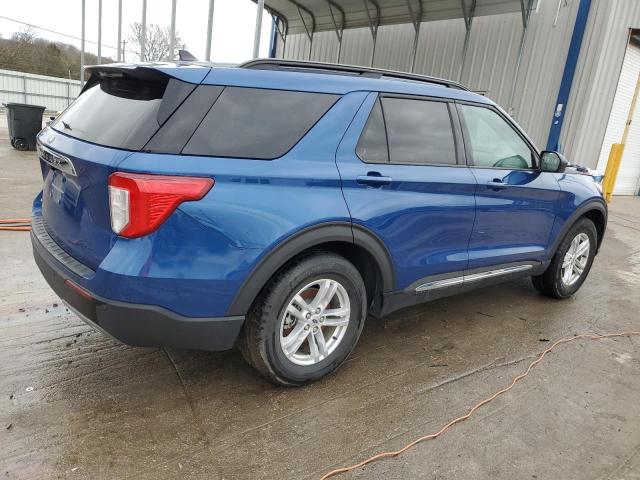 1FMSK7DH6PGA70045 - 2023 FORD EXPLORER XLT BLUE photo 3