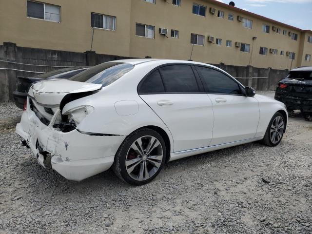 55SWF4JBXFU088306 - 2015 MERCEDES-BENZ C 300 WHITE photo 3