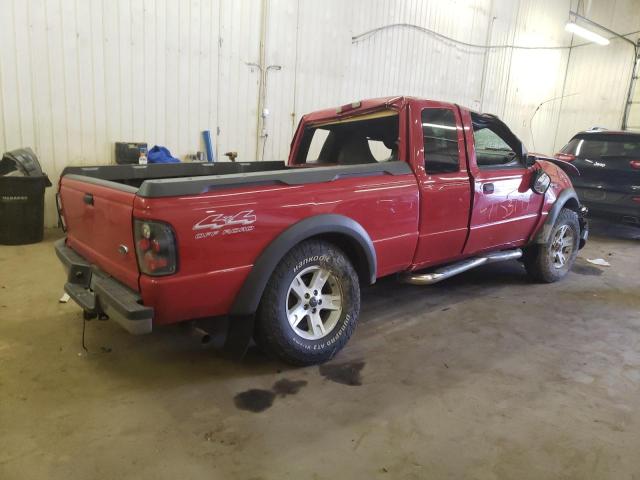 1FTZR45E82PA67495 - 2002 FORD RANGER SUPER CAB RED photo 3