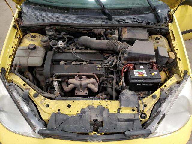 3FAFP31382R207390 - 2002 FORD FOCUS ZX3 YELLOW photo 11