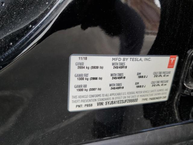 5YJSA1E23JF286600 - 2018 TESLA MODEL S 黑色 照片 12