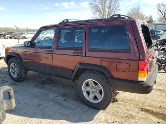 1J4FF58S11L505521 - 2001 JEEP CHEROKEE CLASSIC BURGUNDY photo 2