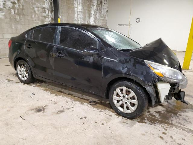 KNADM4A36E6358291 - 2014 KIA RIO LX BLACK photo 4