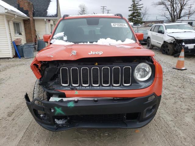 ZACCJBBT7GPD69956 - 2016 JEEP RENEGADE LATITUDE ORANGE photo 5