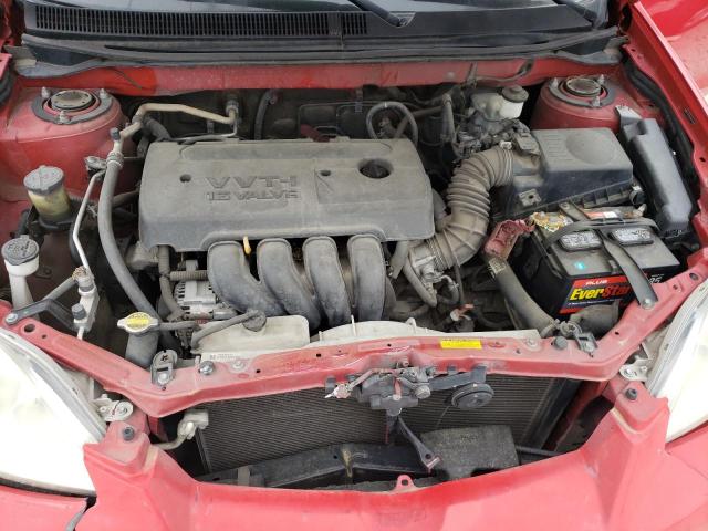 2T1KR32E48C710013 - 2008 TOYOTA COROLLA MA XR RED photo 11