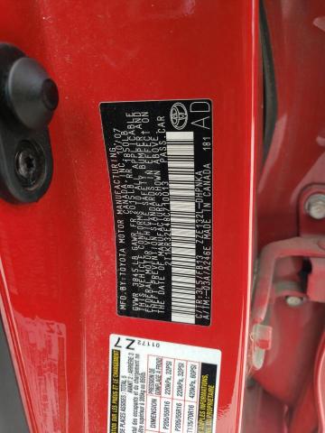 2T1KR32E48C710013 - 2008 TOYOTA COROLLA MA XR RED photo 12