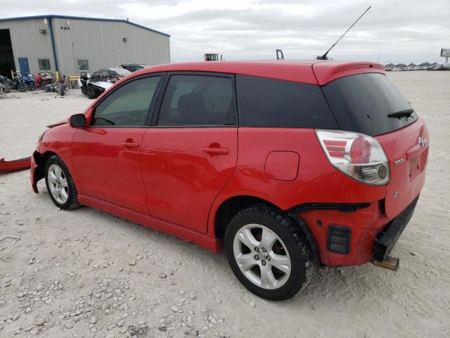 2T1KR32E48C710013 - 2008 TOYOTA COROLLA MA XR RED photo 2
