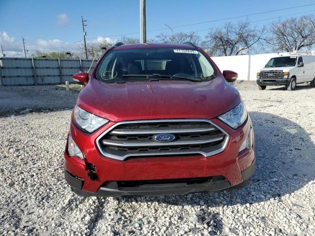 MAJ3S2GE8LC335178 - 2020 FORD ECOSPORT SE RED photo 5